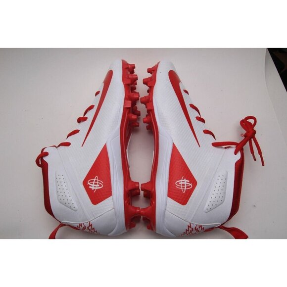 Nike Alpha Huarache 7 Varsity Lacrosse Cleats Mens Red White Size 10.5 - Picture 5 of 14